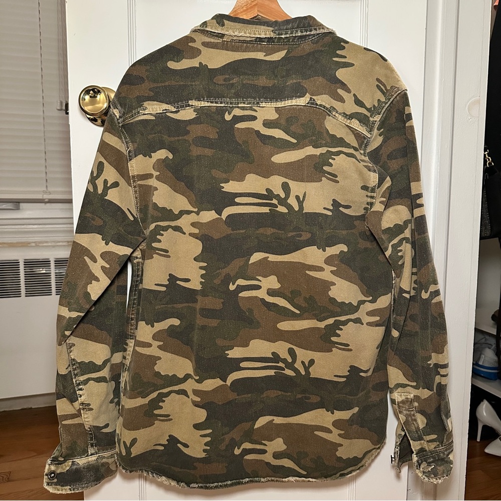 Zara Men's Green Camouflage Shirt Jacket - Picture 2 of 4